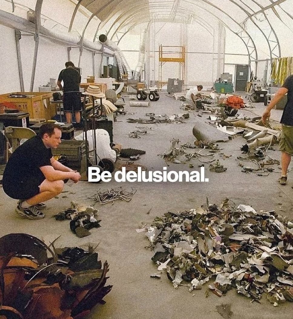 be delusional
